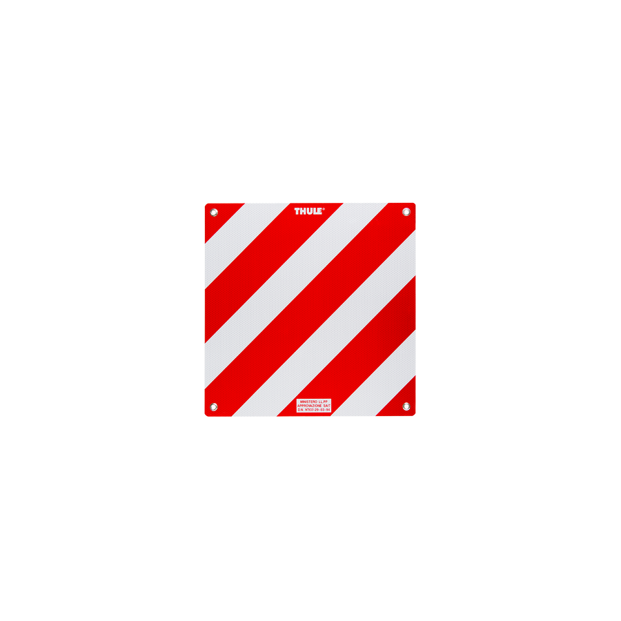 Thule Rear Warning Sign - Italiaans type Waarschuwingsbord