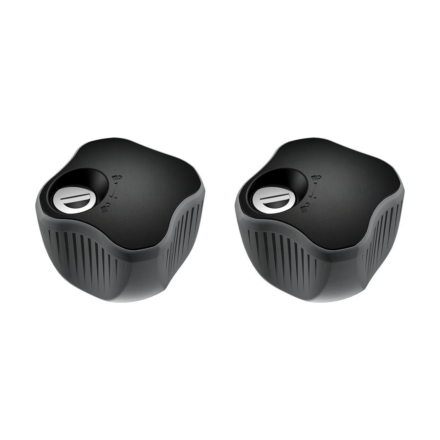 Thule Knob with Lock achter gemonteerde fietsdrager knopslot 2 stuks zwart