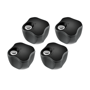 Thule Knob with Lock achter gemonteerde fietsendrager knopslot 4 stuks zwart