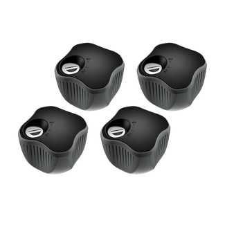 Thule Knob with Lock achter gemonteerde fietsendrager knopslot 4 stuks zwart