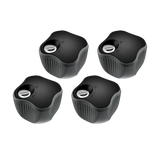 Thule Knob with Lock achter gemonteerde fietsendrager knopslot 4 stuks zwart