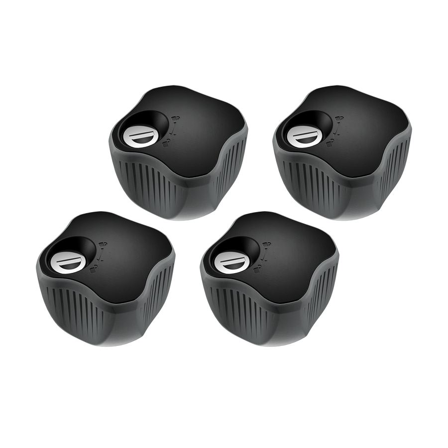 Thule Lockable Knob vergrendelbare knop 4 stuks verpakking zwart