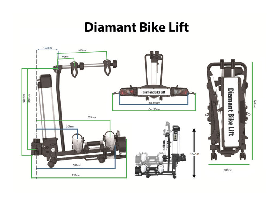 Pro-User Diamant Bike Lift Fietsendrager
