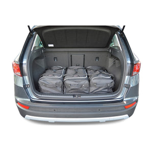 Car-Bags Seat Ateca Reistassen 2016-2026 (Diepe laadvloer: geen organiser)