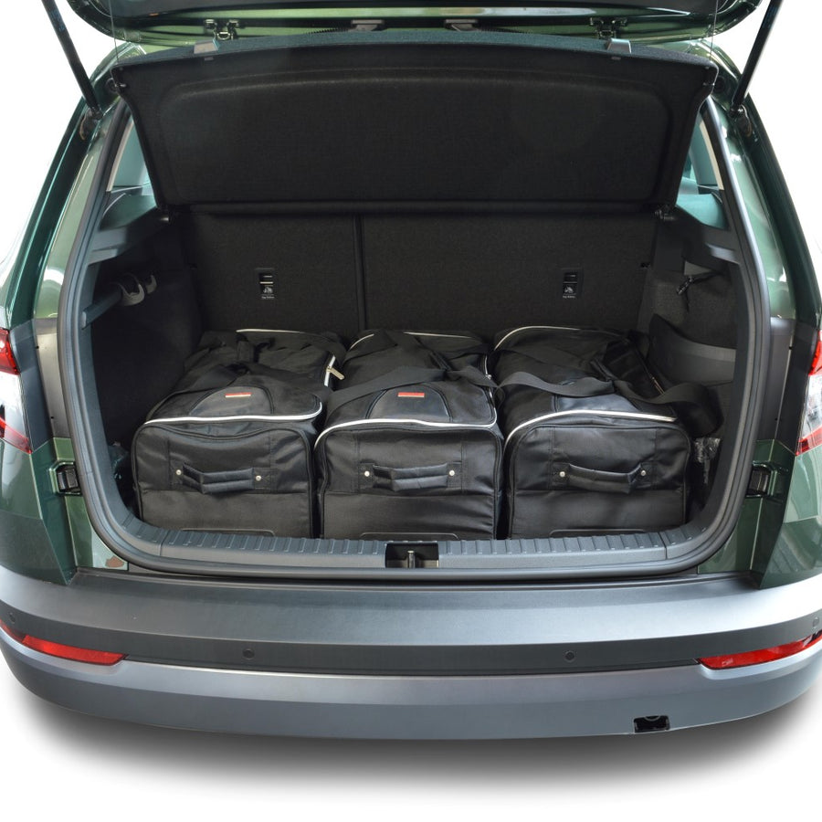 Car-Bags Skoda Karoq Reistassen 2017-2026 (Diepe laadvloer: geen organiser)