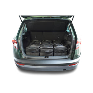 Car-Bags Skoda Karoq Reistassen 2017-2026 (Diepe laadvloer: geen organiser)
