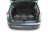 Car-Bags Skoda Karoq Reistassen 2017-2026 (Diepe laadvloer: geen organiser)