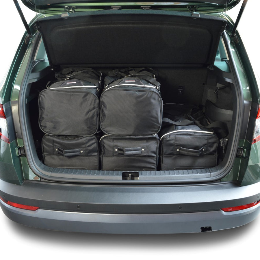 Car-Bags Skoda Karoq Reistassen 2017-2026 (Diepe laadvloer: geen organiser)