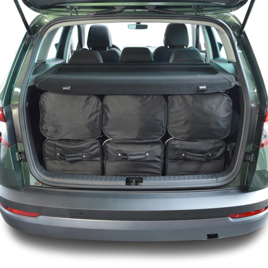 Car-Bags Skoda Karoq Reistassen 2017-2026 (Diepe laadvloer: geen organiser)