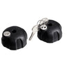 Thule Knob with Lock achter gemonteerde fietsdrager knopslot 2 stuks zwart